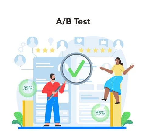 UX UI designer concept. App interface improvement. User interface Stock Illustration