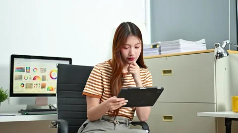 UX UI designer planning mobile layout with sticky notes in modern office. C.. Video stock 312849353