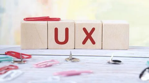 UX User Experience development and design concept. The abbreviation UX writ.. Stock Photos