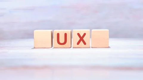 UX User Experience development and design concept. The abbreviation UX it i.. Stock Photos