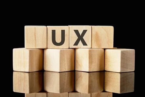 UX User Experience development and design concept. The abbreviation UX made.. Stock Photos