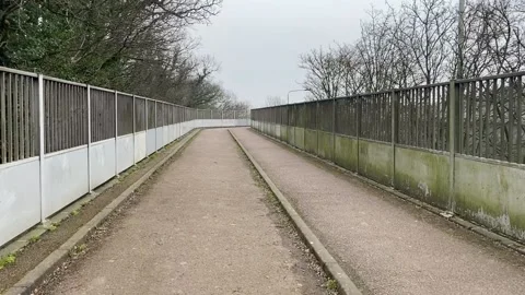 Uxbridge A40 walk bridge Video stock 149685794