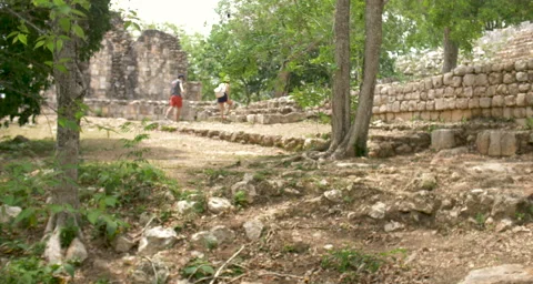 Uxmal Explorers Stock Footage 211505315