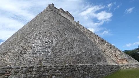 Uxmal pyramid in yucatan Stock Footage 82782233