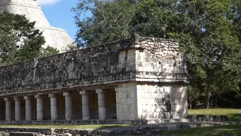Uxmal pyramids Stock Footage 82781723
