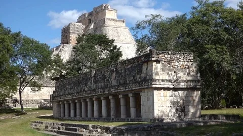 Uxmal pyramids Stock Footage 82781930