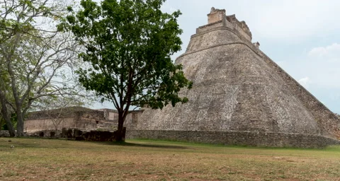 Uxmal Time Lapse Video stock 211518121