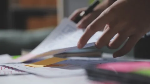 UXUI design brainstorming session with sketches and digital tools Stock Footage 324849151