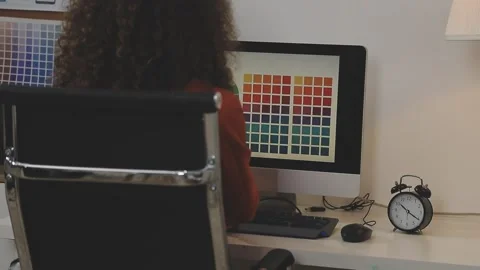 UX/UI designer working on wireframes for a website and mobile app prototype.. Stock Footage 309837872