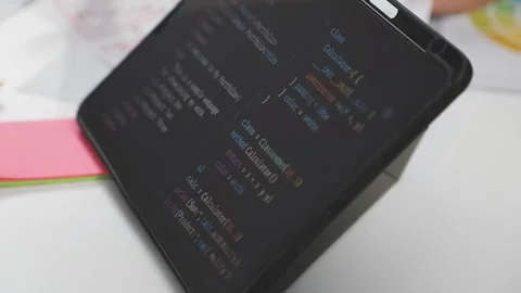 UX/UI designer working on wireframes for a website and mobile app prototype.. Stock Footage 309838294