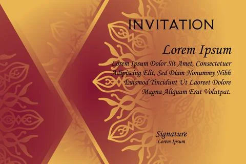 Uxury background invitation template Stock Illustration