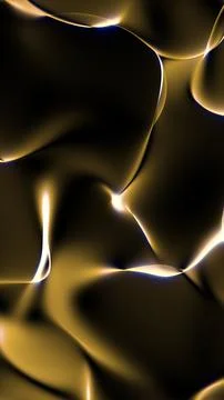 Uxury Gold Liquid Waves Abstract Vertical Background Stock Illustration