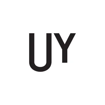 Uy initial letter vector logo Stock Illustration