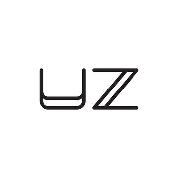Uz initial letter vector logo icon Stock Illustration
