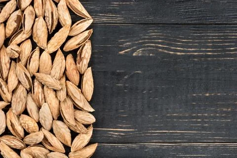 Uzbek almonds in shell Stock Photos