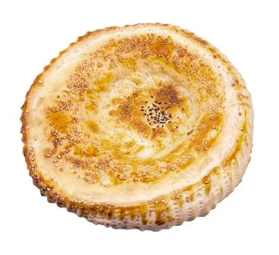 Uzbek flat bread fatir Stock Photos
