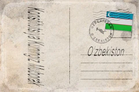 Uzbekistan Constitution Day Background 스톡 일러스트