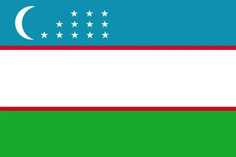 Uzbekistan flag pattern background. Realistic national flag design. Abstrac.. イラスト素材