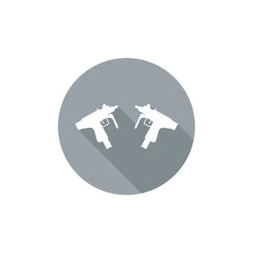 Uzi icon vector Stock Illustration