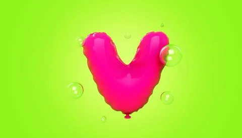 V Balloons Alphabet Stock Illustration