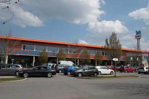 V-BAUMARKT Hardware Store and V-MARKT Store in Munich, Germany Stock Photos