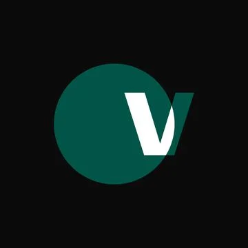 V bold letter mark logo vector illustration Stock Illustration
