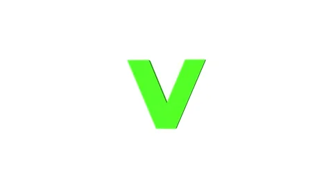 V Capital 3D on White BG, White BG Elements, 3D Text on white. Stock Footage 188191925