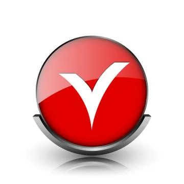 V checked icon Stock Illustration