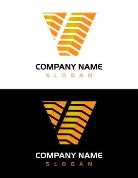 V CONSTRUCTION LOGO Illustration