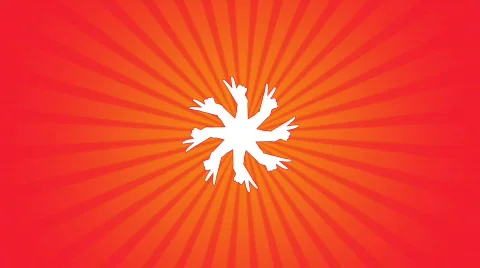 V Hands Loop Stock Footage 306630