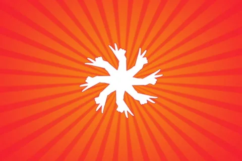 V Hands Loop Stock Footage 306655