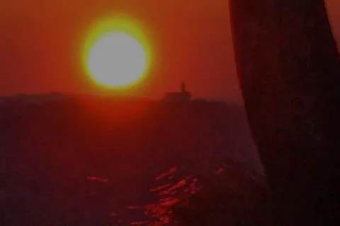 V I E W  -  P O I N T  by  early  sunset Stock Photos