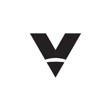 V initial letter vector logo icon Illustrazione stock