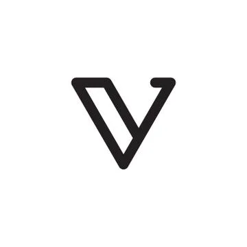 V initial letter vector logo icon Stock Illustration
