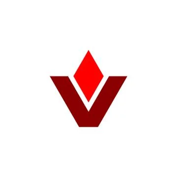 V Letter Diamond Logo Template Illustration Design. Vector EPS 10. Stock Illustration