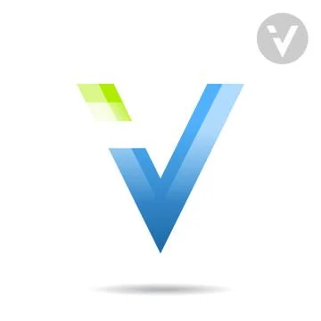 V letter icon Stock Illustration