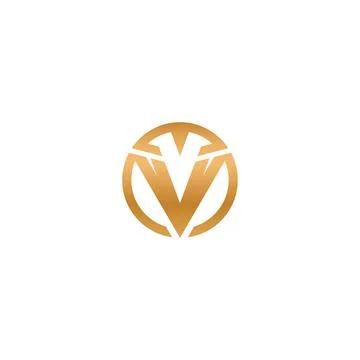 V letter logo design Stock Illustration