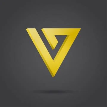 V letter logo Stock Illustration