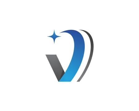 V Letter Logo Stock Illustration