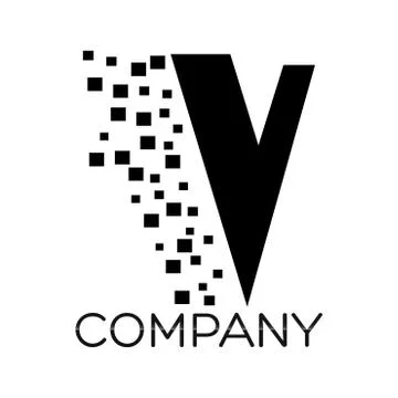 V letter logo Stock Illustration