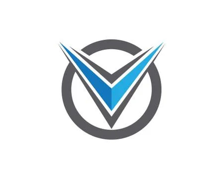 V Letter Logo Template Stock Illustration