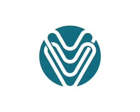 V Letter Logo Template vector Stock Illustration