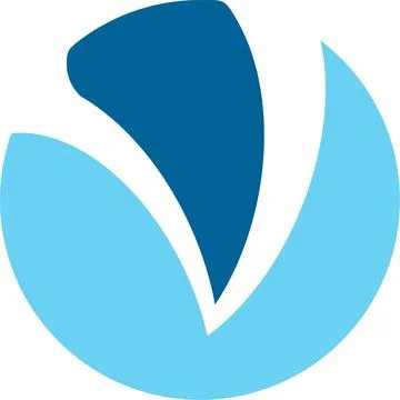 V letter logo template vector icon Illustrazione stock