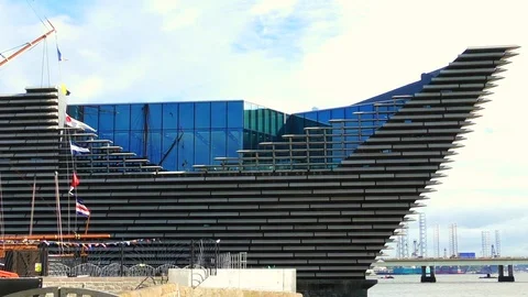 V&amp;A museum dundee 2018 Video stock 95049279