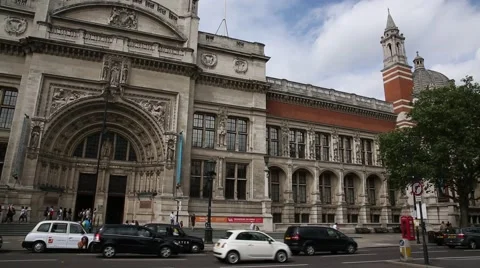 V&amp;A Museum in London Video stock 65364565