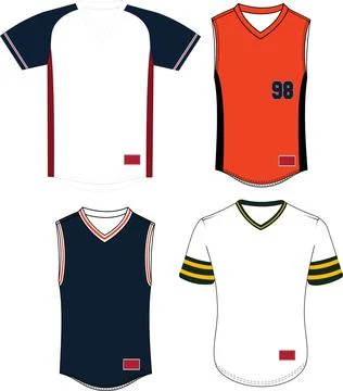 V Neck Pullover Sleeveless Jersey Vectors Stock Illustration