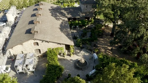 Sattui Napa Valley Aerial Stock Video Pond5