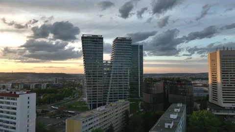 V Tower - Prague - Czechia Video stock 194142198