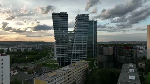 V Tower - Prague - Czechia Video stock 194142274