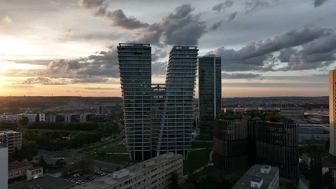 V Tower - Prague - Czechia Video stock 194142296